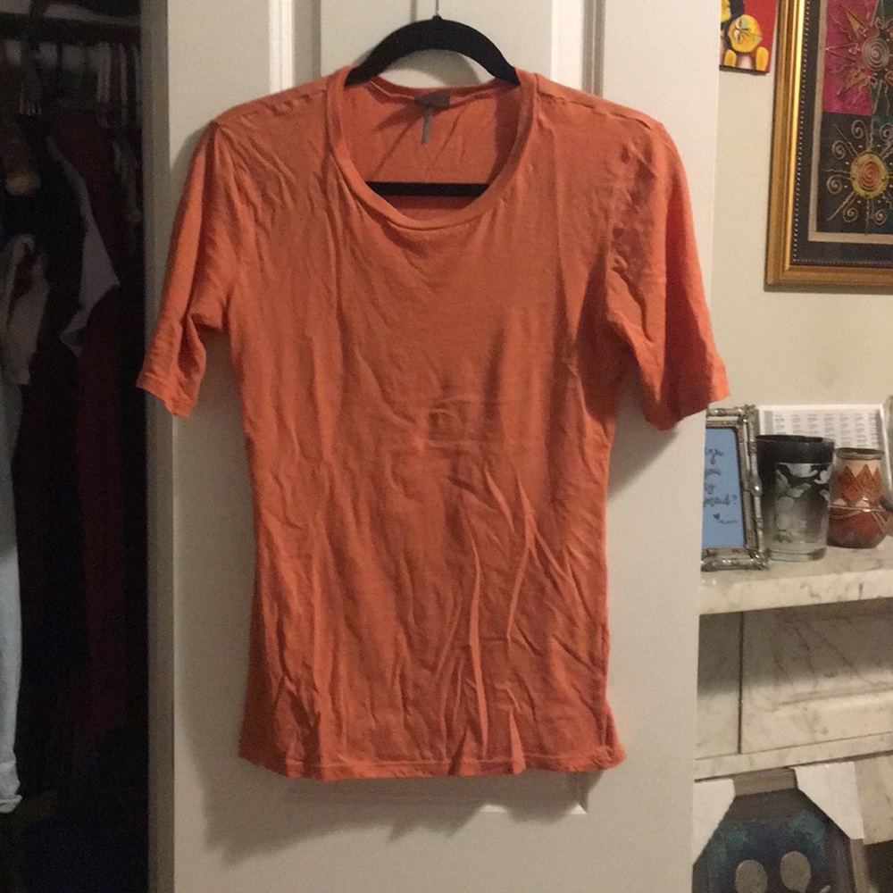 Orange 1/2 sleeve shirt